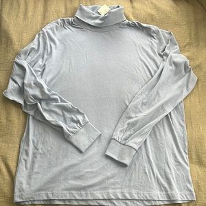 Urban Outfitters Light Blue Long Sleeve Turtleneck Shirt sz mens L NWT